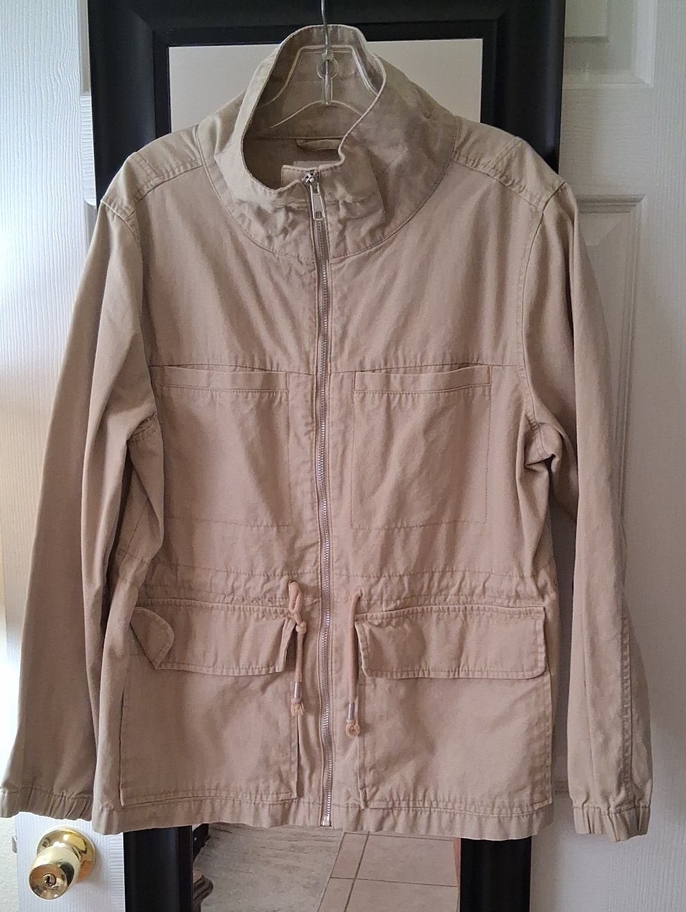 Old Navy Woman's Beige Military Jacket